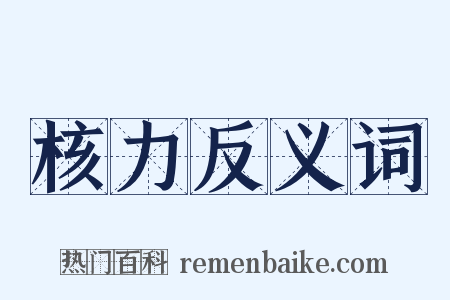 核力反义词是什么意思的图片